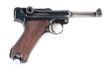 (C) Nazi German S/42 1937 Mauser P.08 Luger Semi-Automatic Pistol.
