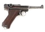 (C) Nazi Marked German Mauser P.08 1939 Dated Code 42 Semi-Automatic Pistol.