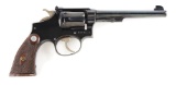 (C) Pre-War Smith & Wesson K-22 Outdoorsman Double Action Target Revolver.