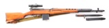 (C) Assembled WWII Russian Soviet SVT-40 Tokarev Semi-Automatic Sniper Rifle With Bayonet.