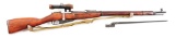 (C) Russian Mosin Nagant Izhevsk Model 91/30 Sniper Rifle With Scope, 1943.
