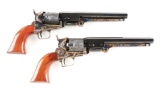 PAIR OF COMMEMORATIVE CASED COLTS LEE AND GRANT