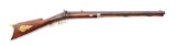 (A) Half Stock Percussion Plains Rifle by Baker.