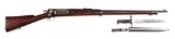 (A) Springfield Model 1896 Krag Rifle With Bayonet.