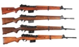 (C) Lot of 4: Foreign Contract FN49 Semi-Automatic Rifles.