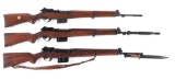 (C) Lot of 3: FN49 Semi-Automatic Rifles.