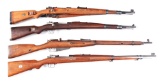 (C) Lot of 4: Military Bolt Action Rifles.