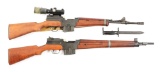 (C) Lot of 2 French MAS Semi-Automatic Rifles: 1949-56 Sniper Rifle With Scope & 1949.