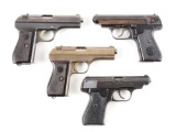 (C) Lot of 4: Nazi Marked German Semi-Automatic Pistols.