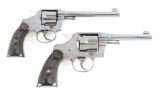 (C) Lot of 2: Colt Army Special and Police Positive Revolvers.