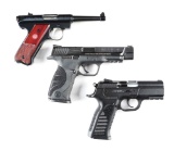 (M) Lot of 3: As New Cased Semi-Automatic Pistols.