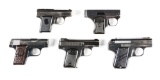 (C) Lot of 5: Pre-War European Semi-Automatic Vest Pocket Pistols.