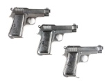 (C) Lot of 3: World War II Beretta Model 1935 Semi-Automatic Pistols.