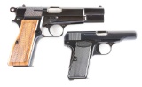 (C) Lot of 2: Belgian Browning Semi-Automatic Pistols.