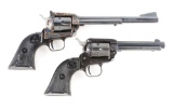 (C) Lot of 2: Colt Frontier Scout & Peacemaker Single Action Revolvers.