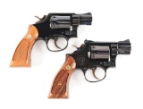 (C) Lot of 2: Boxed Smith & Wesson Model 10-7 & 15-3 Double Action Revolvers.