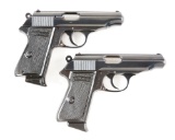(C) Lot of 2: Walther Model PP Semi-Automatic Pistols.