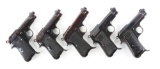 (C)Lot of 5: Beretta Semi Auto Pistols.