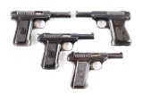 (C) Lot of 4: Pre-War Savage Semi-Automatic Pistols.