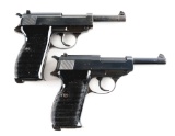 (C) Lot of 2 Nazi German P.38 Pistols: Walther AC41 & Mauser BYF44.
