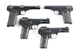 (C) Lot of 4: Belgian Fabrique Nationale Semi-Automatic Pistols.