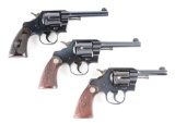 (C) Lot of 3: Fine Condition Colt .38 Double Action Revolvers.