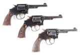 (C) Lot of 3: Smith & Wesson Model 1905 Hand Ejector Revolvers.