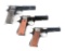 (C) Lot of 3 Spanish Star Pistols in Boxes: Models PS .45, B 9mm, & Guardia Civil Marked A 9mm.