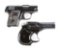 (C+M) Lot of 2 Pocket Pistols: Colt Model 1908 & High Standard Derringer .22 Magnum in Box With Hols