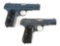 (C) Lot of 2: Pre-war Colt Model 1903 Hammerless Semi-Automatic Pistol.