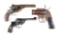 (M) Lot of 3: British Military Pistols & U.S. Flare Gun.