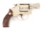 (C) Factory Nickel Smith & Wesson 32-1 Terrier Revolver.