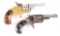 (A) Lot of 2: Colt Open Top Pocket Model Spur Trigger & Colt New Line .30 Caliber Pocket Revolvers.