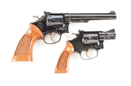 (C) Lot of 2: Boxed Smith & Wesson Double Action Revolvers.