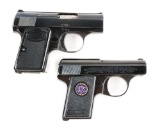 (C) Lot of 2: Belgian Browning Baby & Walther Model 9 Semi-Automatic Vest Pocket Pistols.