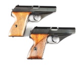 (C) Lot of 2: Mauser Model HSc Pistols (One Nazi Marked).