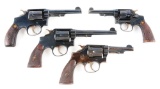 (C) Lot of 4: Pre-war Smith & Wesson Double Action Revolvers.