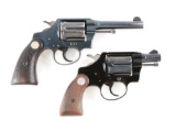 (C) Lot of 2: Colt Double Action Revolvers.