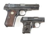 (C) Lot of 2: Restored Pre-War Colt Semi-Automatic Pistols.