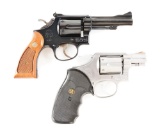 (C) Lot of 2: Smith & Wesson Double Action Revolvers.