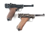 (M) Lot of Two Commercial Luger Semi-Automatic Pistols.