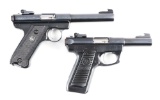 (C) Lot of 2: Ruger Mk I & 22/45 Semi-Automatic Pistols.