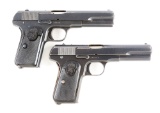 (M) Lot of 2: Husqvarna Vapenfabriks Aktiebolag Model 1907 Pistols.