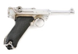 (C) German Erfurt Luger 1917 Dated Semi-Automatic Pistol.