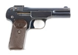 (M) High Condition Belgian FN (Browning) Model 1900 Semi-Automatic Pistol.