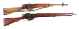 (C) Lot of 2 Enfield .303 Rifles: Savage No. 4 Mk.I* British Rifle & Santa Fe Golden State Arms Asse