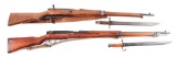 (C) Lot of 2 Japanese Type 99 Arisaka Rifles With Bayonets: Nagoya Series 10, Toyo Kogyo Long 99 Ser