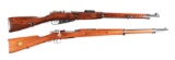 (C) Lot of 2: Swedish and Finnish Military Bolt Action Rifles.