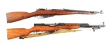 (M) Lot of 2: One SKS & One  Hungarian Mosin Nagant Carbine.