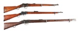(C) Lot of 3:Martini Henry rifles, 577/450 , -310 Cadet & .303